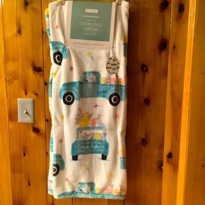 Envogue Oversized 60” x 70” Bunny Truck Plush Throw